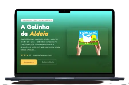 Preview da Landing Page do Livro